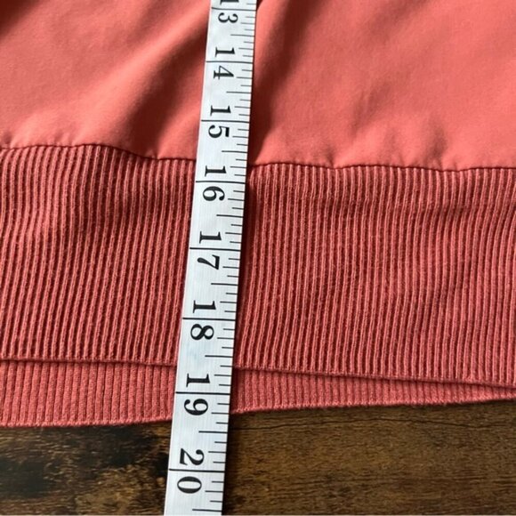 Athleta Zephyr Crop Tee Etruscan Red SIZE XS Relaxed Fit Oversized Stretch comfy - Picture 11 of 11